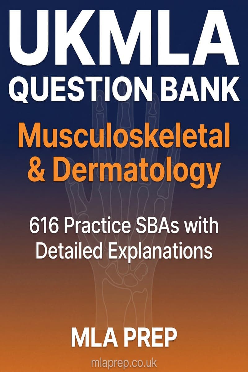 MLA Prep UKMLA Question Bank: Musculoskeletal & Dermatology cover