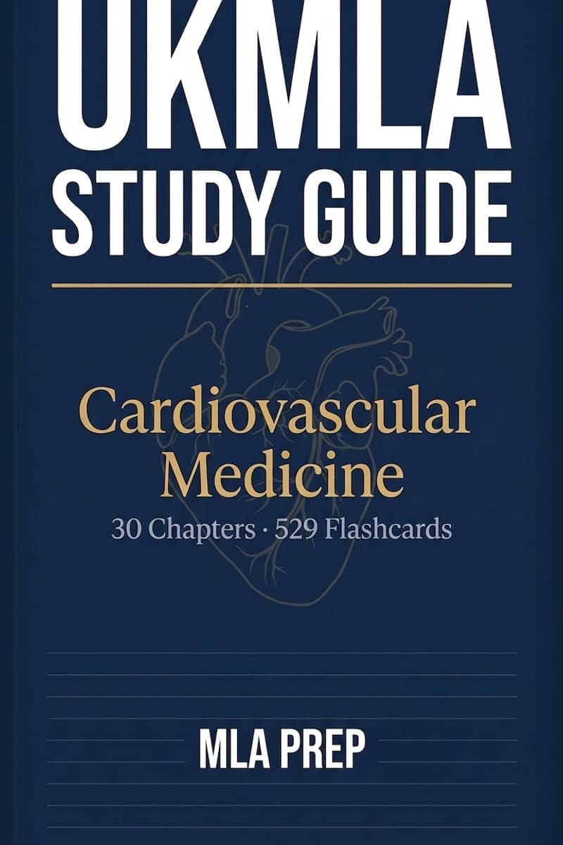 MLA Prep UKMLA Study Guide: Cardiovascular Medicine cover