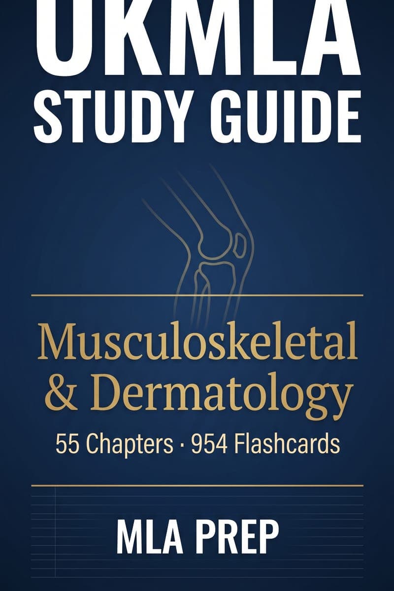 MLA Prep UKMLA Study Guide: Musculoskeletal & Dermatology cover