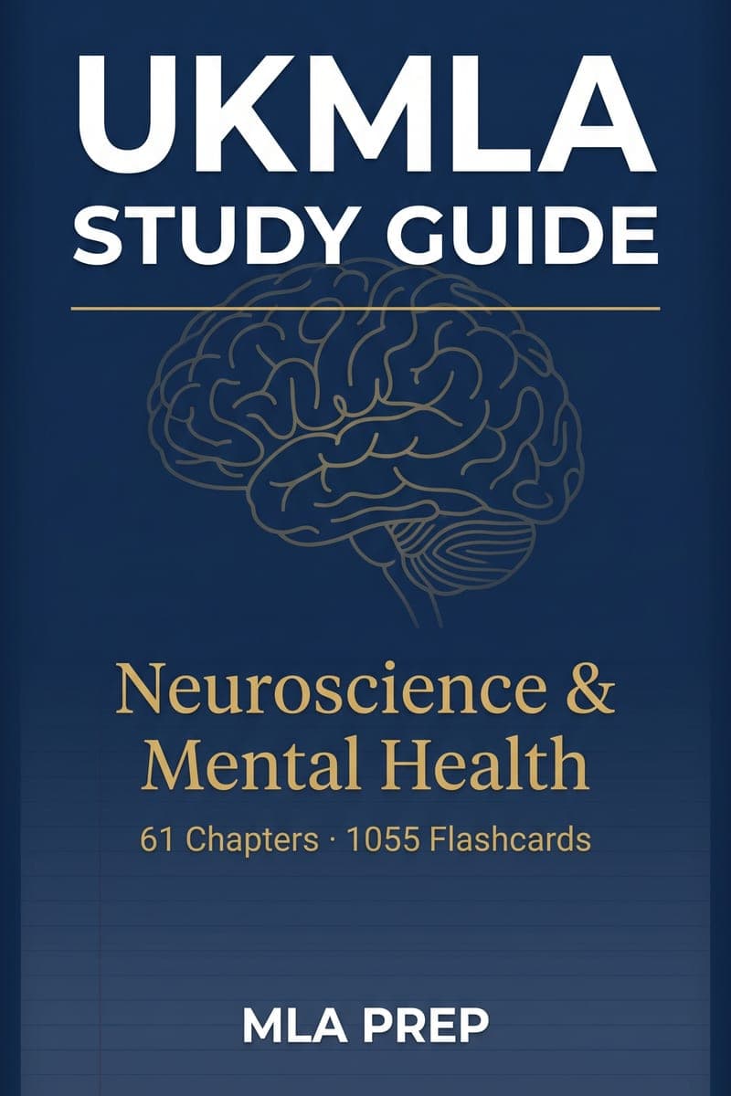 MLA Prep UKMLA Study Guide: Neuroscience & Mental Health cover