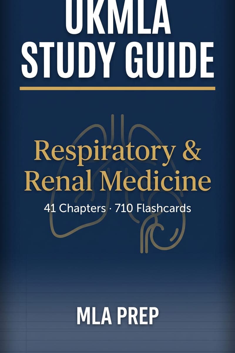 MLA Prep UKMLA Study Guide: Respiratory & Renal Medicine cover